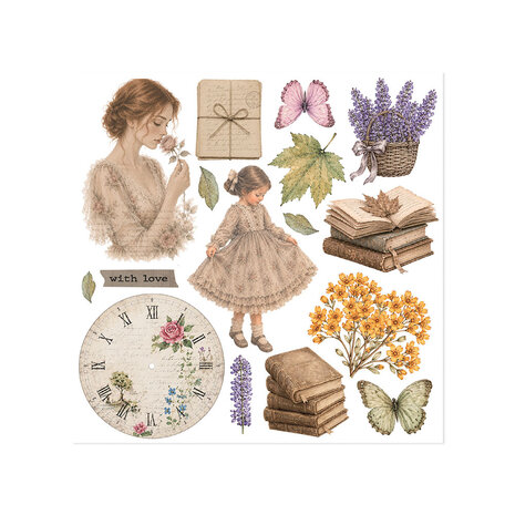 Stamperia Flowers and Poems 6x6 Inch Rub-On Assortment (DFLRBX24) Stamperia Flowers and Poems 6x6 Inch Rub-On Assortment (DFLRBX24)