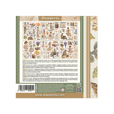 Stamperia Flowers and Poems 6x6 Inch Rub-On Assortment (DFLRBX24) Stamperia Flowers and Poems 6x6 Inch Rub-On Assortment (DFLRBX24)