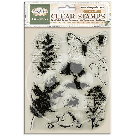 Stamperia Flowers and Poems Clear Stamps (WTK247) Stamperia Flowers and Poems Clear Stamps (WTK247)