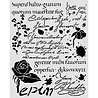 Stamperia Flowers and Poems Thick Stencils 20x25cm Latin Inspirations (KSTD221) Stamperia Flowers and Poems Thick Stencils 20x25cm Latin Inspirations (KSTD221)