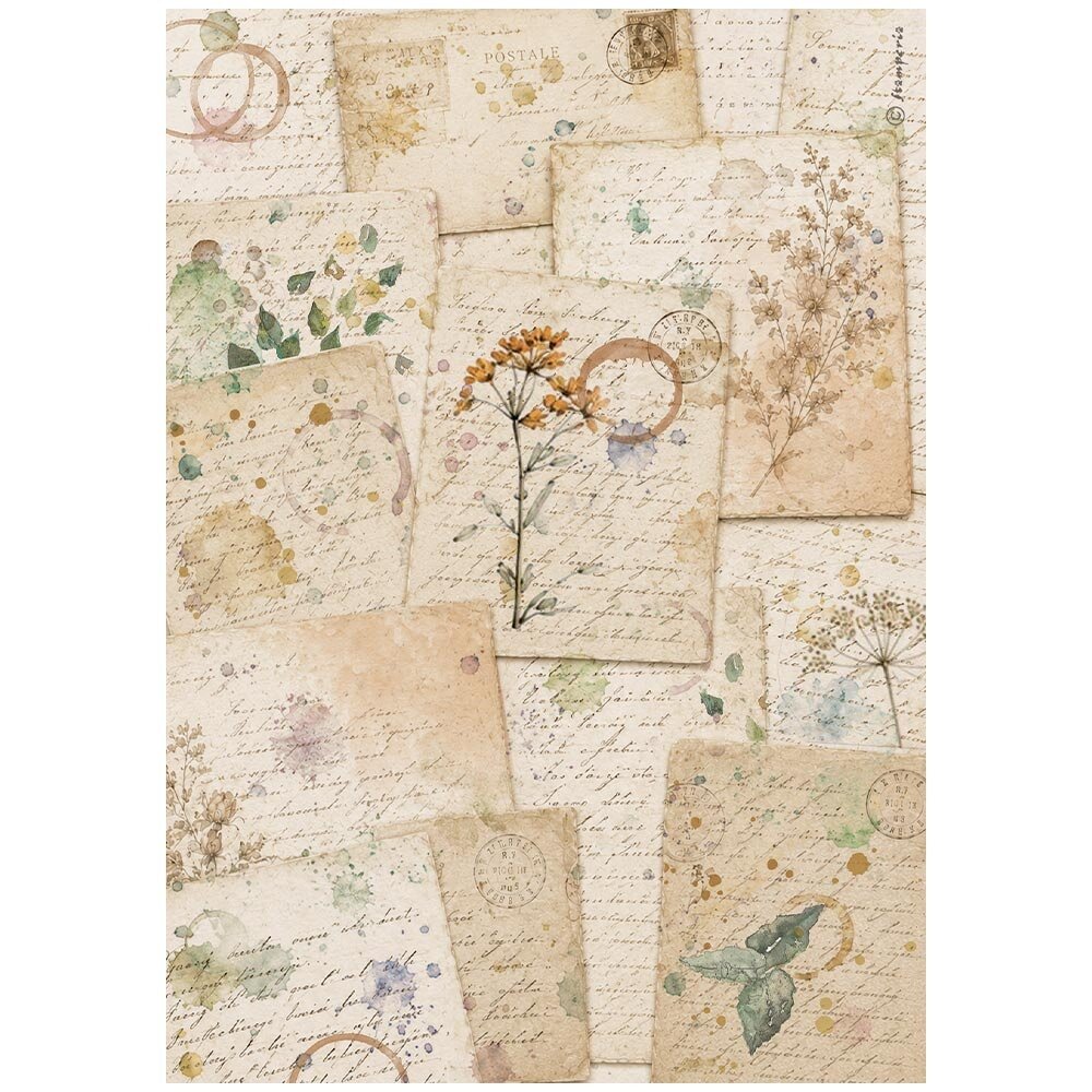 Stamperia Flowers and Poems A4 Rice Paper Selection (DFSA4XFP) Stamperia Flowers and Poems A4 Rice Paper Selection (DFSA4XFP)
