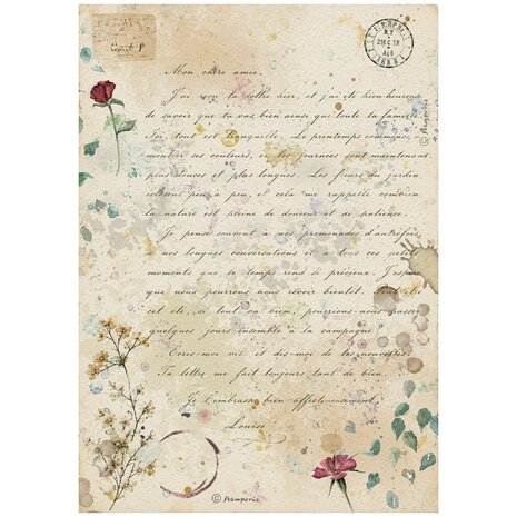 Stamperia Flowers and Poems A4 Rice Paper Selection (DFSA4XFP) Stamperia Flowers and Poems A4 Rice Paper Selection (DFSA4XFP)
