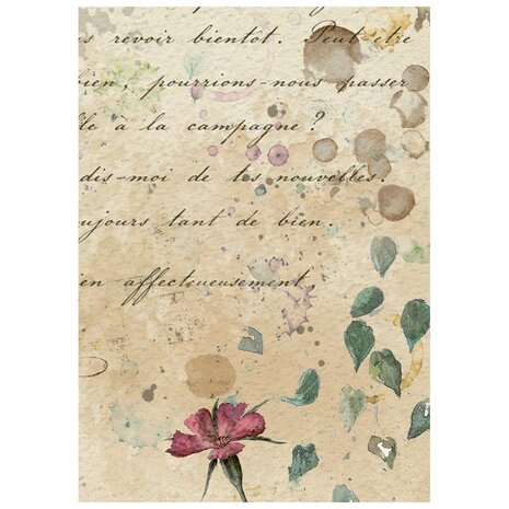 Stamperia Flowers and Poems A6 Mini Rice paper (DFSA6X13)