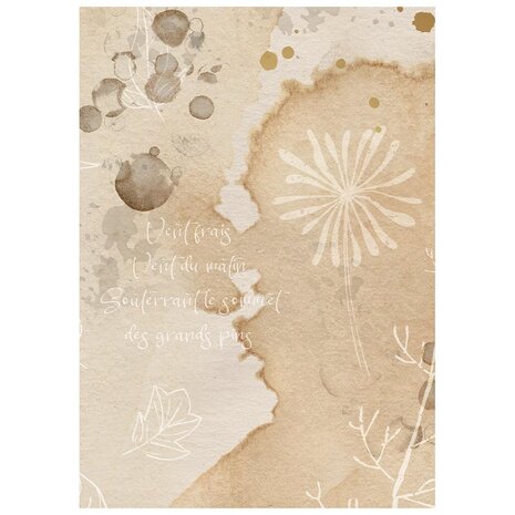 Stamperia Flowers and Poems A6 Rice Paper Backgrounds Selection (DFSAK6062) Stamperia Flowers and Poems A6 Rice Paper Backgrounds Selection (DFSAK6062)