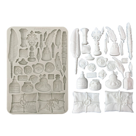 Stamperia Flowers and Poems A5 Silicon Mould Callygraphy (KACMA563)