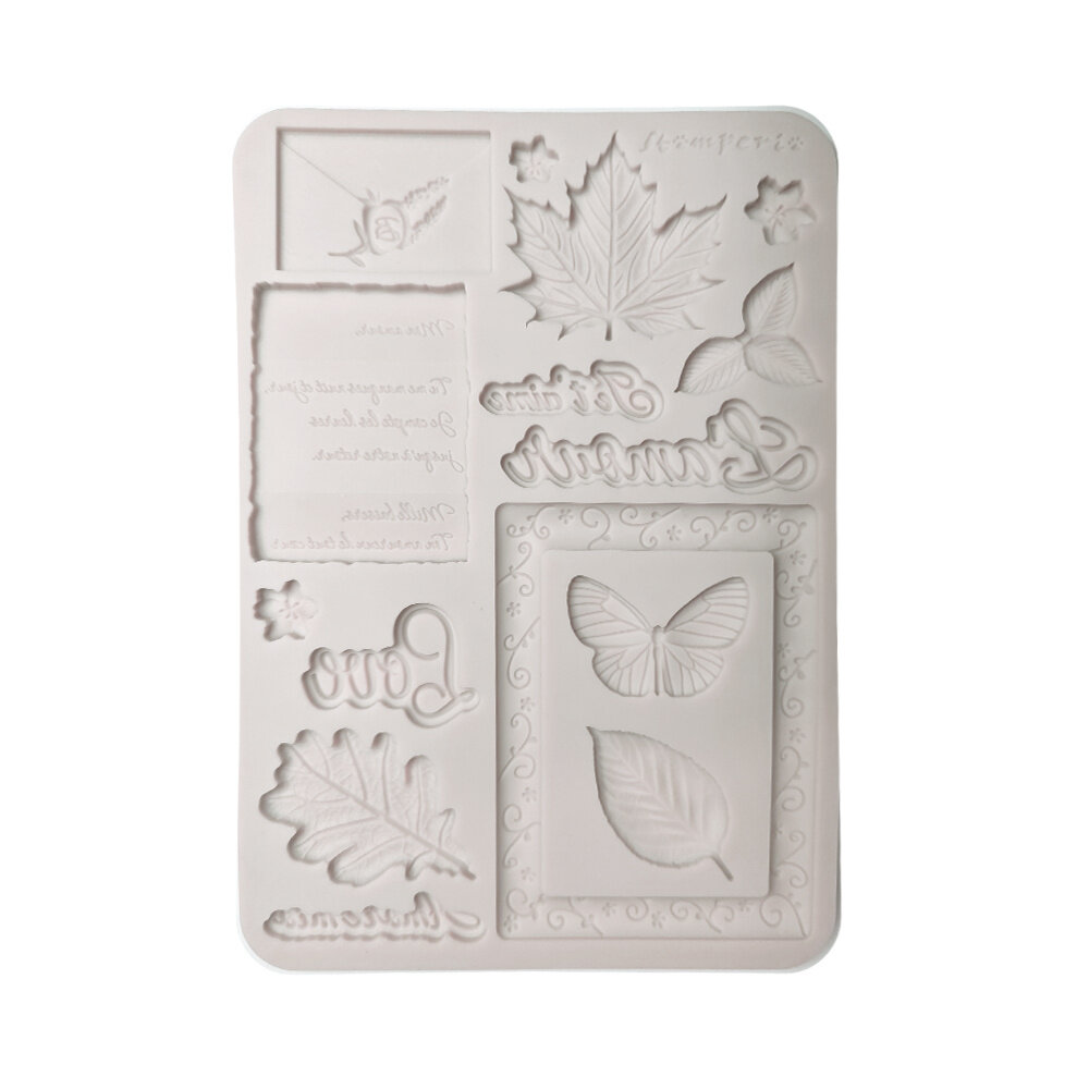 Stamperia Flowers and Poems A5 Silicon Mould (KACMA623)
