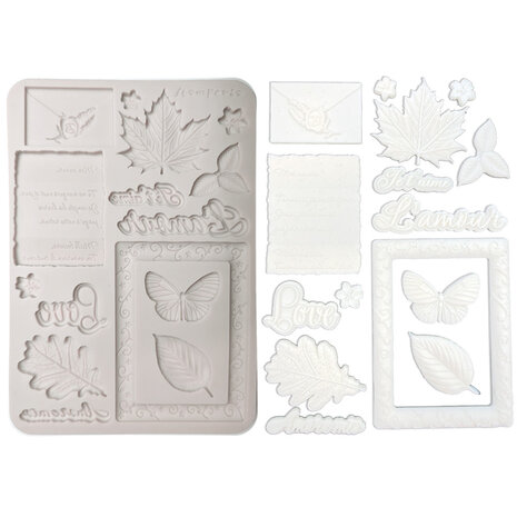 Stamperia Flowers and Poems A5 Silicon Mould (KACMA623)