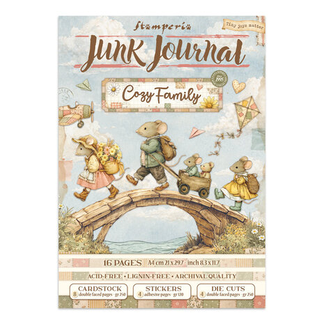 Stamperia Cozy Family Junk Journal (SBJK32) Stamperia Cozy Family Junk Journal (SBJK32)