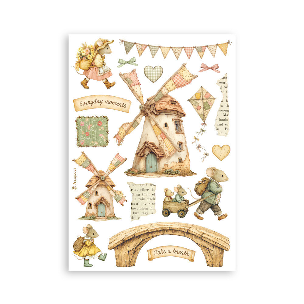 Stamperia Cozy Family A5 Washi Pad (SBW38) Stamperia Cozy Family A5 Washi Pad (SBW38)
