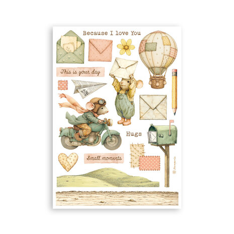Stamperia Cozy Family A5 Washi Pad (SBW38) Stamperia Cozy Family A5 Washi Pad (SBW38)