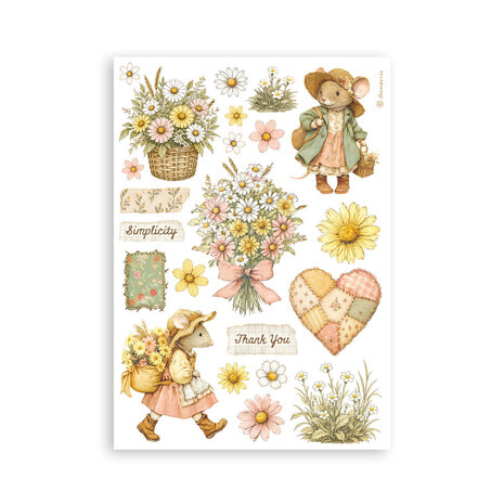 Stamperia Cozy Family A5 Washi Pad (SBW38) Stamperia Cozy Family A5 Washi Pad (SBW38)