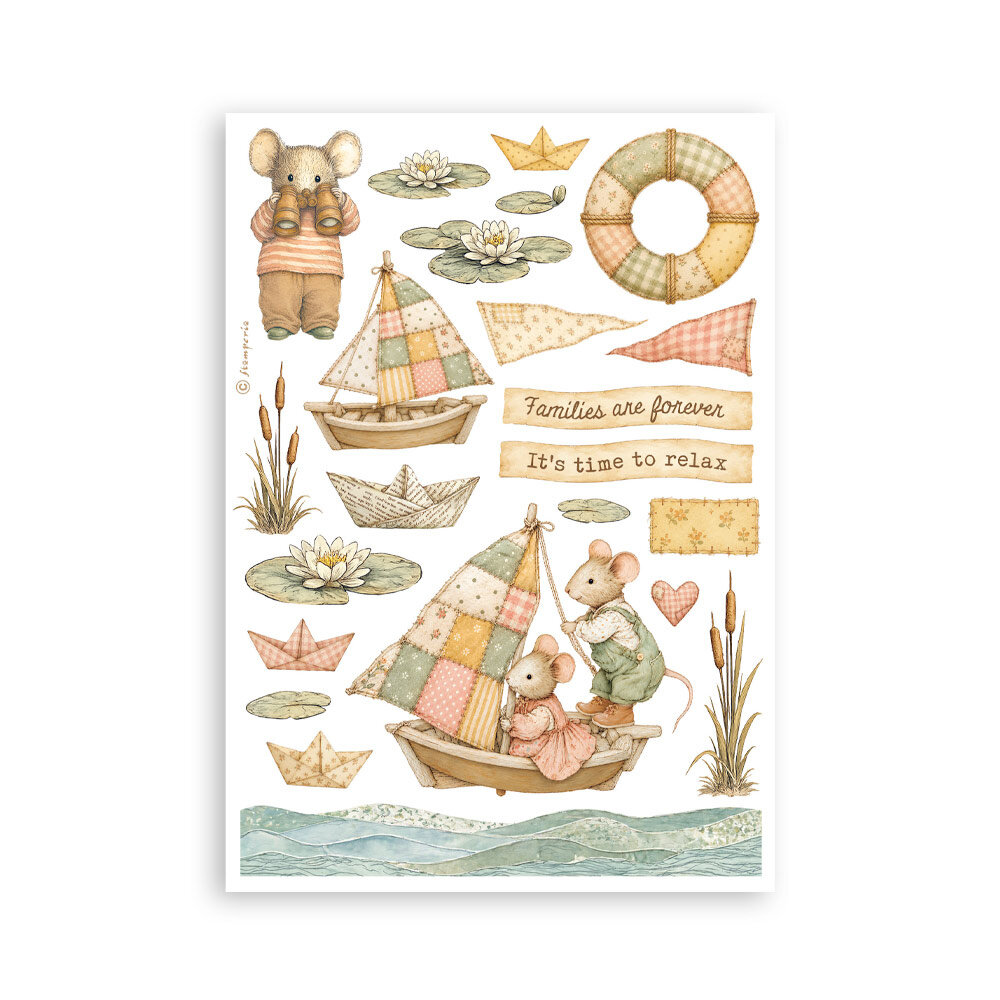 Stamperia Cozy Family A5 Washi Pad (SBW38) Stamperia Cozy Family A5 Washi Pad (SBW38)
