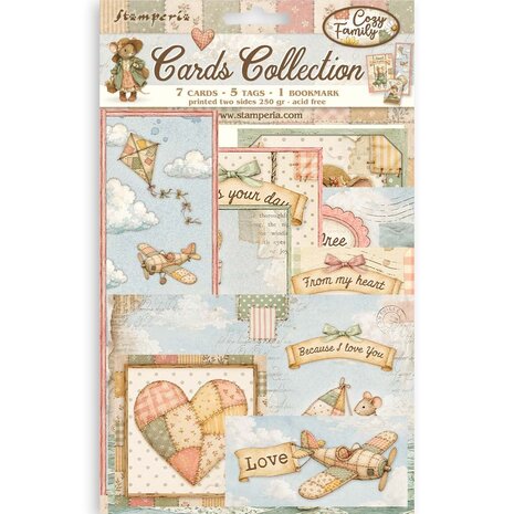 Stamperia Cozy Family Cards Collection (SBCARD53)