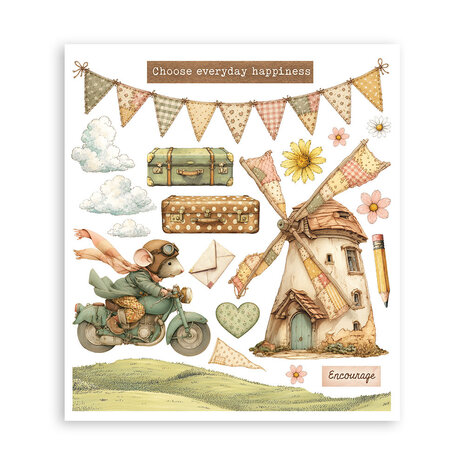 Stamperia Cozy Family 8x8 Inch Rub-On Assortment (DFLRBXG17) Stamperia Cozy Family 8x8 Inch Rub-On Assortment (DFLRBXG17)