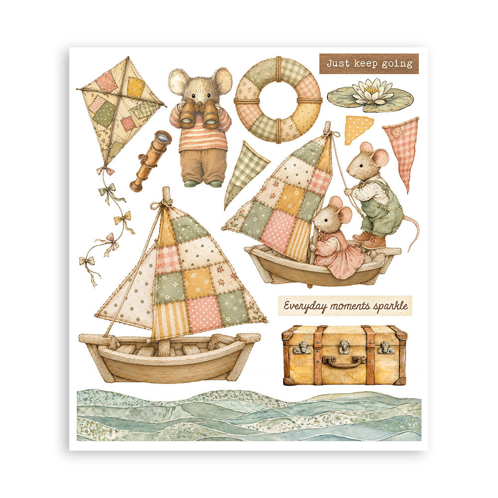 Stamperia Cozy Family 8x8 Inch Rub-On Assortment (DFLRBXG17) Stamperia Cozy Family 8x8 Inch Rub-On Assortment (DFLRBXG17)