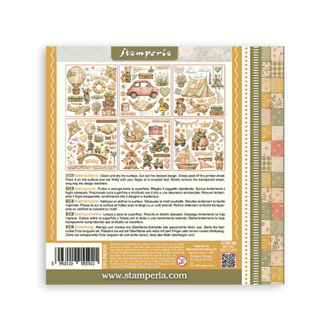 Stamperia Cozy Family 6x6 Inch Rub-On Assortment (DFLRBX25) Stamperia Cozy Family 6x6 Inch Rub-On Assortment (DFLRBX25)