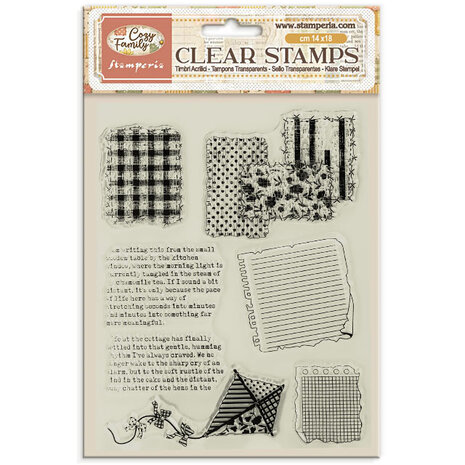 Stamperia Cozy Family Clear Stamps (WTK248) Stamperia Cozy Family Clear Stamps (WTK248)