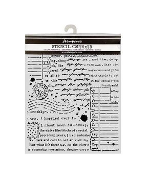 Stamperia Cozy Family Thick Stencils 20x25cm Letters (KSTD222) Stamperia Cozy Family Thick Stencils 20x25cm Letters (KSTD222)