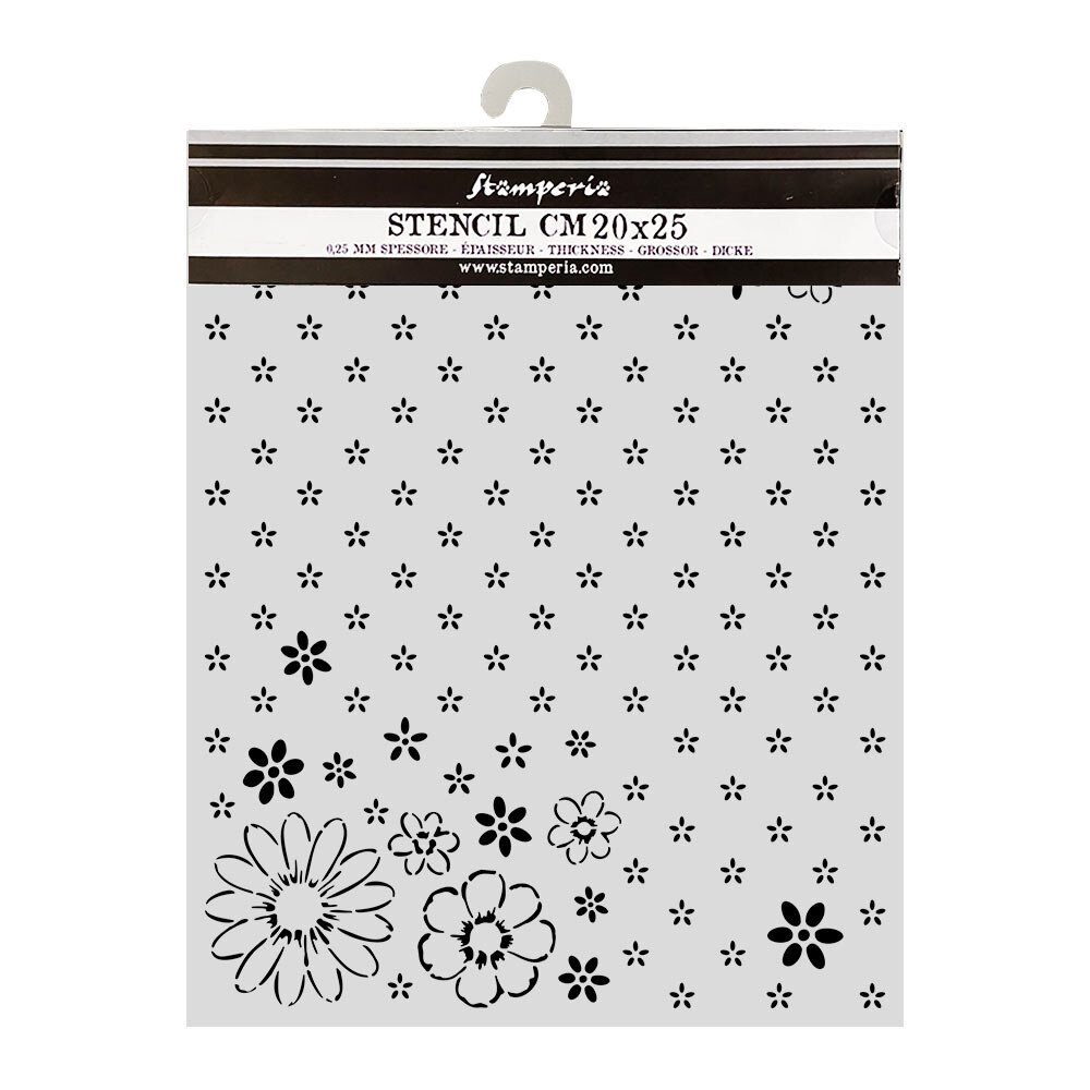 Stamperia Cozy Family Thick Stencils 20x25cm Together Pattern (KSTD223) Stamperia Cozy Family Thick Stencils 20x25cm Together Pattern (KSTD223)