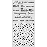 Stamperia Cozy Family Thick Stencils 12x25cm Writings and Dots (KSTDL177) Stamperia Cozy Family Thick Stencils 12x25cm Writings and Dots (KSTDL177)