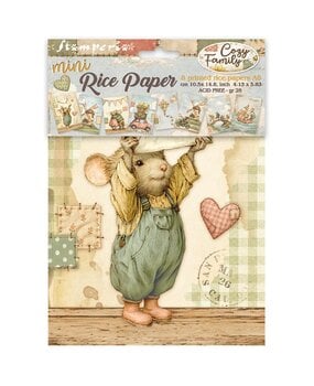Stamperia Cozy Family A6 Mini Rice paper (DFSA6X14) Stamperia Cozy Family A6 Mini Rice paper (DFSA6X14)