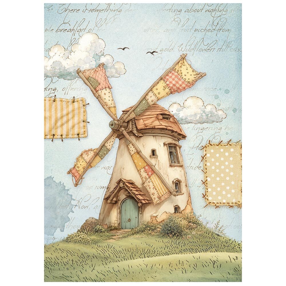 Stamperia Cozy Family A6 Mini Rice paper (DFSA6X14) Stamperia Cozy Family A6 Mini Rice paper (DFSA6X14)