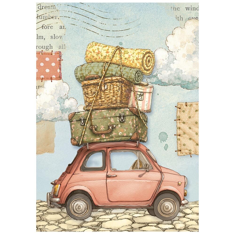 Stamperia Cozy Family A6 Mini Rice paper (DFSA6X14) Stamperia Cozy Family A6 Mini Rice paper (DFSA6X14)