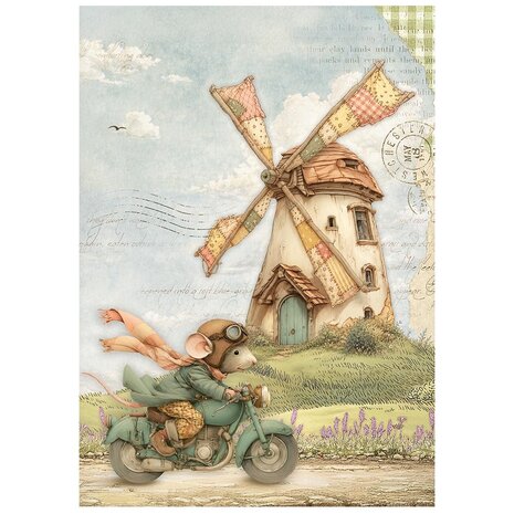 Stamperia Cozy Family A6 Mini Rice paper (DFSA6X14) Stamperia Cozy Family A6 Mini Rice paper (DFSA6X14)