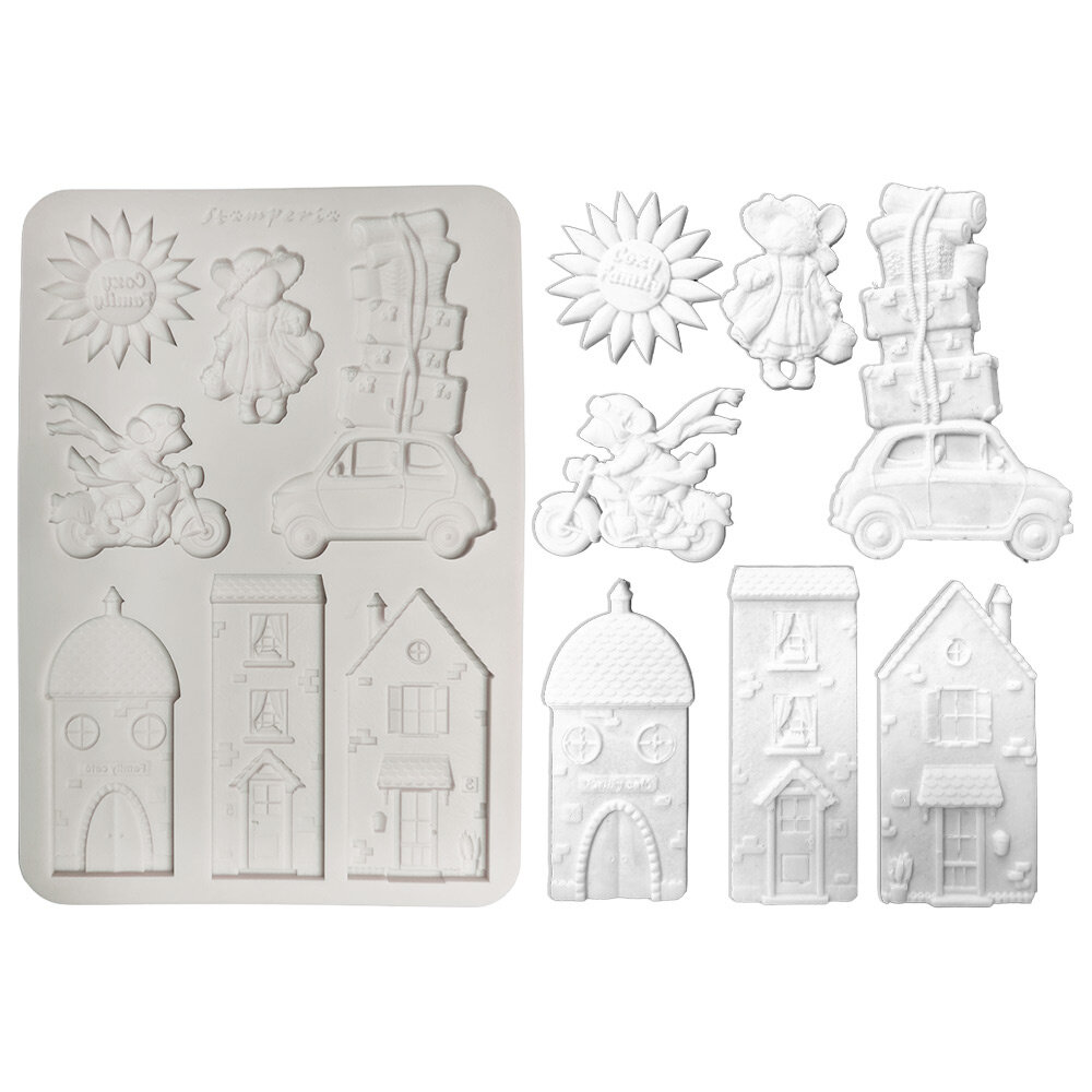Stamperia Cozy Family A5 Silicon Mould Birds (KACMA624)