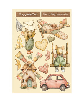 Stamperia Cozy Family Wooden Shapes A5 (KLSP210) Stamperia Cozy Family Wooden Shapes A5 (KLSP210)