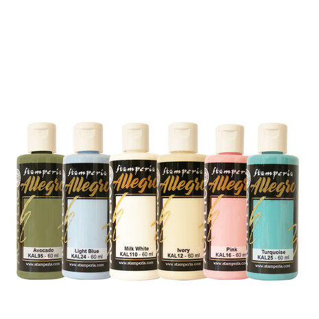 Stamperia Cozy Family Allegro Paint Kit (KALKIT78) Stamperia Cozy Family Allegro Paint Kit (KALKIT78)