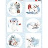Marianne Design Happy Snowmen A4 Decoupage Backgrounds (VK9658) Marianne Design Happy Snowmen A4 Decoupage Backgrounds (VK9658)