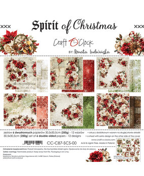 Craft O'Clock Spirit Of Christmas 12x12 Inch Paper Set (CC-C87-SCS-00) Craft O'Clock Spirit Of Christmas 12x12 Inch Paper Set (CC-C87-SCS-00)