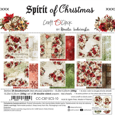 Craft O'Clock PRE-ORDER Spirit Of Christmas 6x6 Inch Paper Set (CC-C87-SCS-10) Craft O'Clock PRE-ORDER Spirit Of Christmas 6x6 Inch Paper Set (CC-C87-SCS-10)