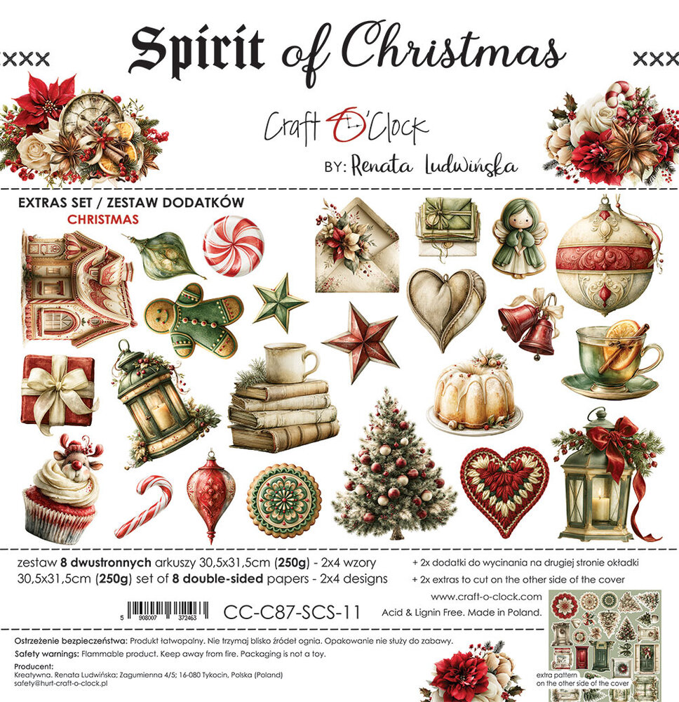 Craft O'Clock PRE-ORDER Spirit Of Christmas 12x12 Inch Extras Set Christmas (CC-C87-SCS-11) Craft O'Clock PRE-ORDER Spirit Of Christmas 12x12 Inch Extras Set Christmas (CC-C87-SCS-11)