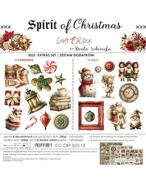 Craft O'Clock PRE-ORDER Spirit Of Christmas 12x12 Inch Extras Set Mix (CC-C87-SCS-13) Craft O'Clock PRE-ORDER Spirit Of Christmas 12x12 Inch Extras Set Mix (CC-C87-SCS-13)