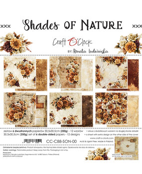 Craft O'Clock PRE-ORDER Shades Of Nature 12x12 Inch Paper Set (CC-C88-SON-00) Craft O'Clock PRE-ORDER Shades Of Nature 12x12 Inch Paper Set (CC-C88-SON-00)