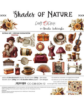 Craft O'Clock PRE-ORDER Shades Of Nature 12x12 Inch Extras Set Prestige (CC-C88-SON-12) Craft O'Clock PRE-ORDER Shades Of Nature 12x12 Inch Extras Set Prestige (CC-C88-SON-12)