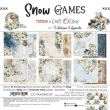 Craft O'Clock PRE-ORDER Snow Games 8x8 Inch Paper Set (CC-F44-SWG-07)
