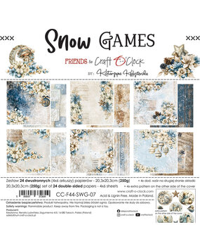 Craft O'Clock PRE-ORDER Snow Games 8x8 Inch Paper Set (CC-F44-SWG-07) Craft O'Clock PRE-ORDER Snow Games 8x8 Inch Paper Set (CC-F44-SWG-07)