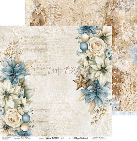 Craft O'Clock PRE-ORDER Snow Games 8x8 Inch Paper Set (CC-F44-SWG-07) Craft O'Clock PRE-ORDER Snow Games 8x8 Inch Paper Set (CC-F44-SWG-07)