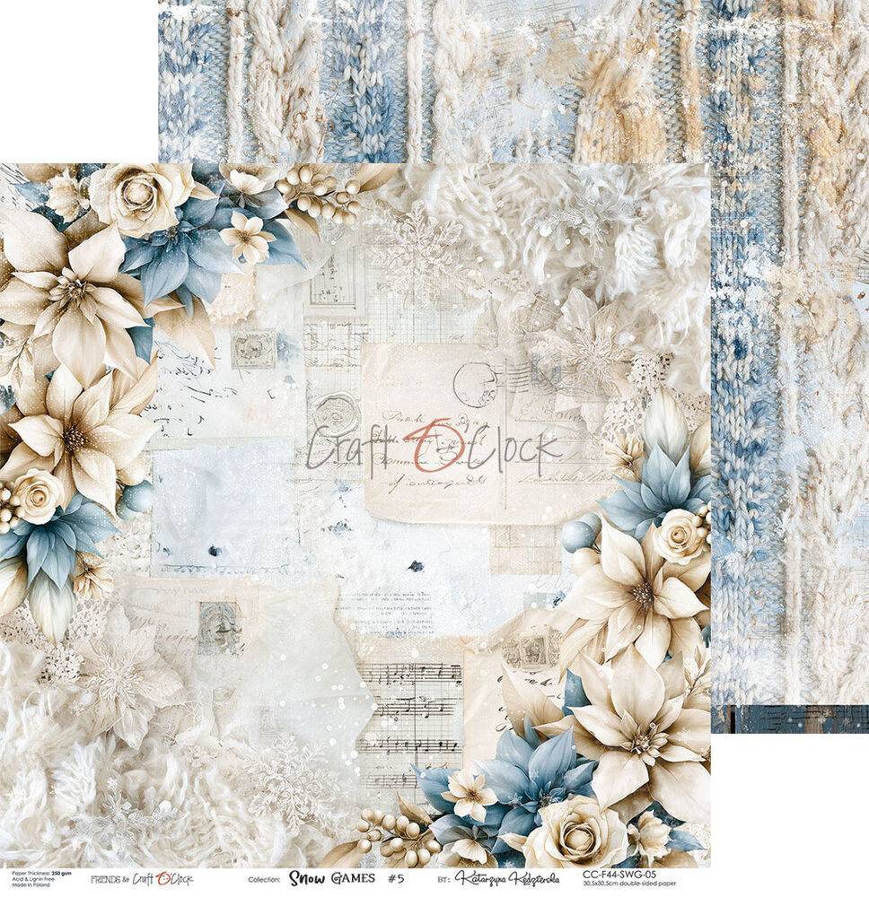 Craft O'Clock PRE-ORDER Snow Games 6x6 Inch Paper Set (CC-F44-SWG-10) Craft O'Clock PRE-ORDER Snow Games 6x6 Inch Paper Set (CC-F44-SWG-10)
