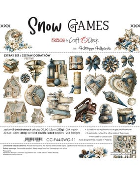 Craft O'Clock PRE-ORDER Snow Games 12x12 Inch Extras Set Festive (CC-F44-SWG-11) Craft O'Clock PRE-ORDER Snow Games 12x12 Inch Extras Set Festive (CC-F44-SWG-11)