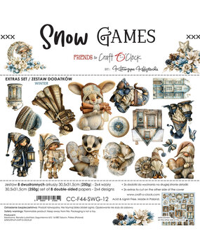Craft O'Clock PRE-ORDER Snow Games 12x12 Inch Extras Set Winter (CC-F44-SWG-12) Craft O'Clock PRE-ORDER Snow Games 12x12 Inch Extras Set Winter (CC-F44-SWG-12)