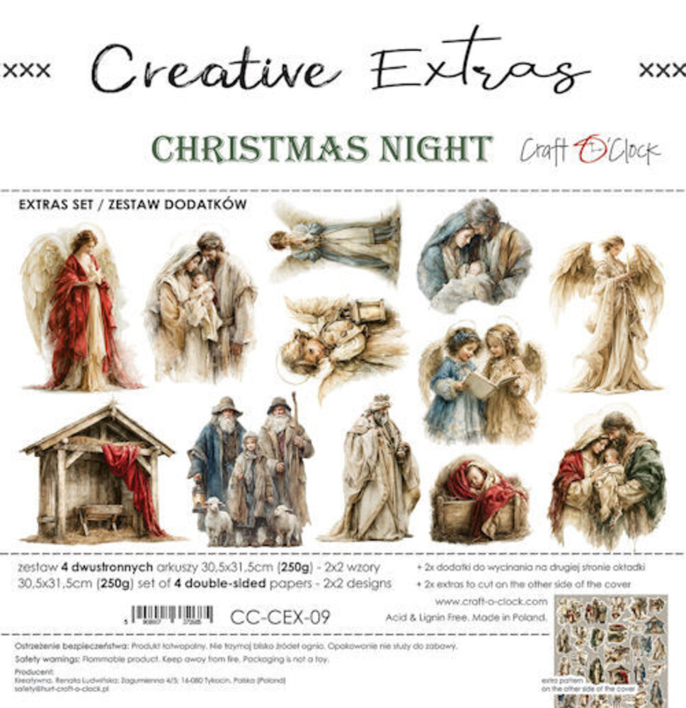 Craft O'Clock PRE-ORDER Creative Extras Set 12x12 Inch Christmas Night (CC-CEX-09) Craft O'Clock PRE-ORDER Creative Extras Set 12x12 Inch Christmas Night (CC-CEX-09)