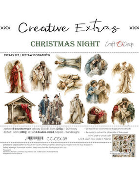 Craft O'Clock Creative Extras Set 12x12 Inch Christmas Night (CC-CEX-09) Craft O'Clock Creative Extras Set 12x12 Inch Christmas Night (CC-CEX-09)