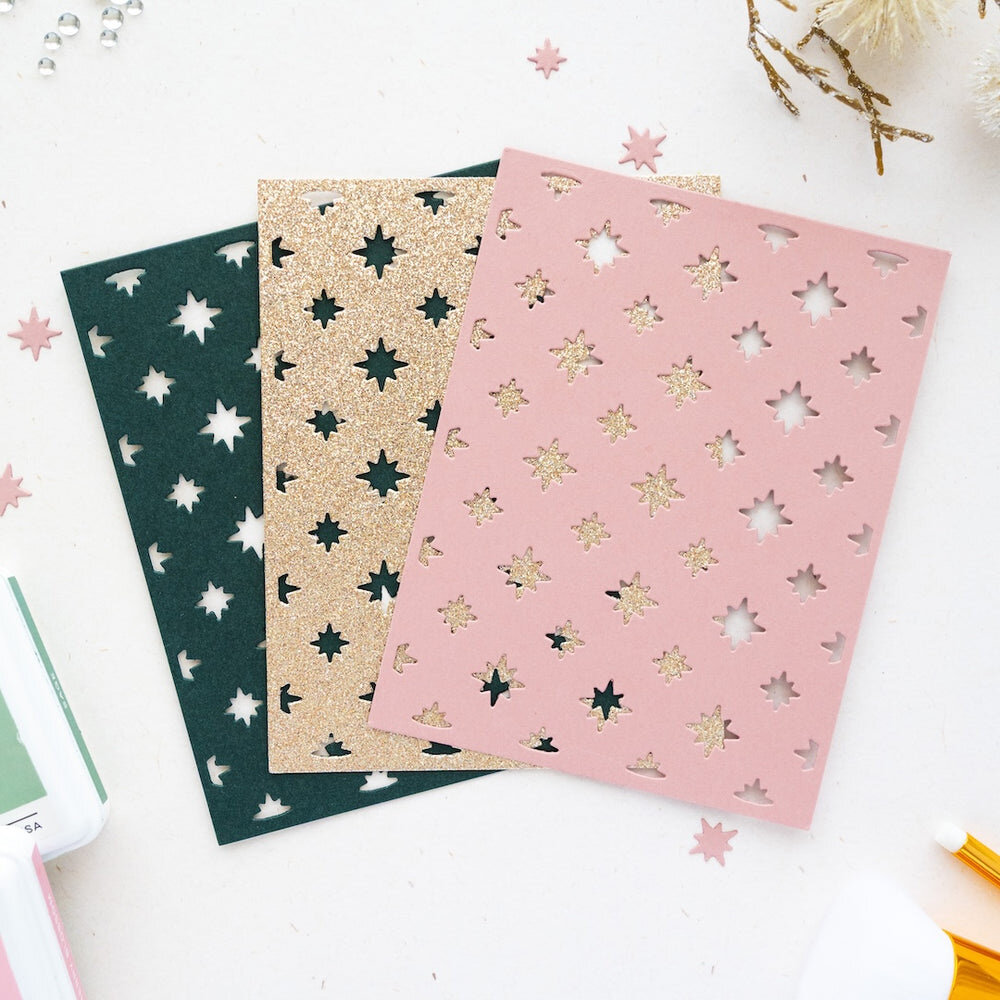 Pinkfresh Studio PRE-ORDER Season of Wonder Coverplate Die Celestial Quilt (337126) Pinkfresh Studio PRE-ORDER Season of Wonder Coverplate Die Celestial Quilt (337126)