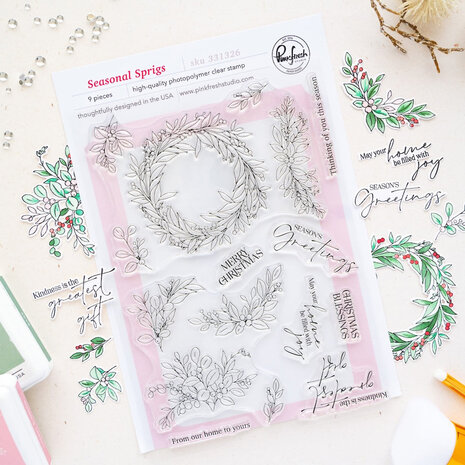Pinkfresh Studio PRE-ORDER Season of Wonder Stamp Seasonal Sprigs (331326) Pinkfresh Studio PRE-ORDER Season of Wonder Stamp Seasonal Sprigs (331326)