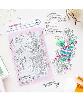 Pinkfresh Studio PRE-ORDER Season of Wonder Stamp Festive Flourish (331926) Pinkfresh Studio PRE-ORDER Season of Wonder Stamp Festive Flourish (331926)