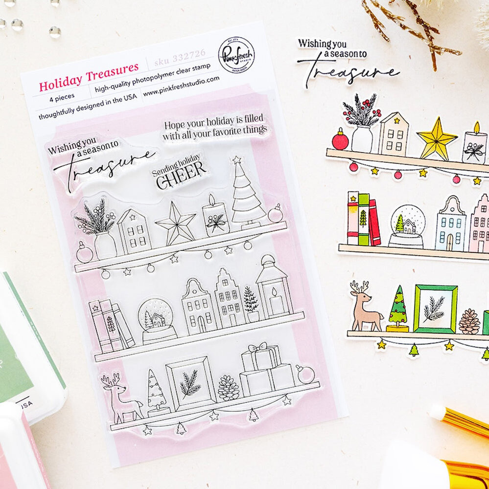 Pinkfresh Studio PRE-ORDER Season of Wonder Stamp Holiday Treasures (332726) Pinkfresh Studio PRE-ORDER Season of Wonder Stamp Holiday Treasures (332726)